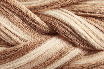Fototapeta premium Braided Hair: A close-up shot showcasing the intricate texture and pattern of braided hair, capturing the interplay of light and shadow on each strand. The warm.