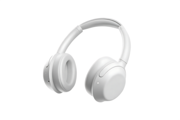 Wireless over ear headphones isolated on white background png ai generated isolated on a white background