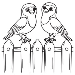 black and white drawing For children to learn to color according to the picture.