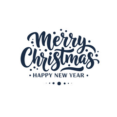 Merry Christmas and Happy New Year Greeting Card