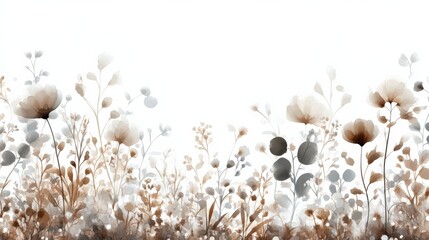 Elegant Floral Background with Soft Hues and Delicate Details