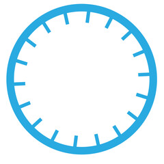 blue round frame