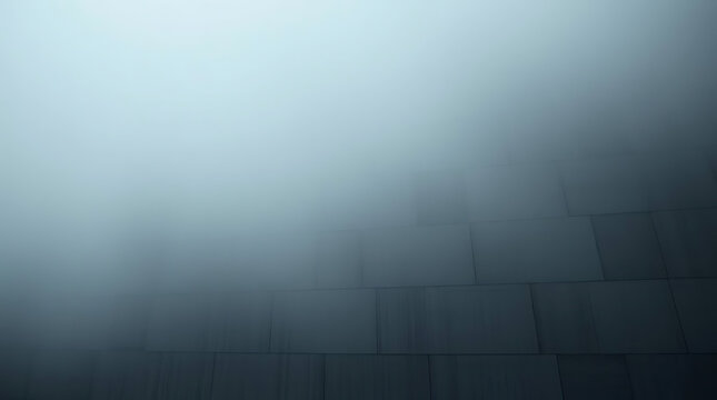 Abstract atmospheric background with soft gradients and geometric patterns in blue and gray tones