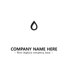 Water drop logo company design vector illustration