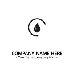 Water drop logo company design vector illustration