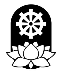 buddha dharma wheel png for cut sticker