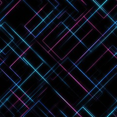 cyberpunk circuit pattern, neon blue and pink glowing lines on dark board, futuristic tech motif, seamless
