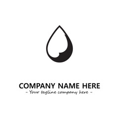 Water drop logo company design vector illustration