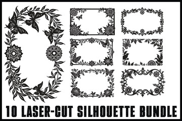 Obraz premium Nature-Inspired Laser Cut Bundle