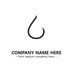 Water drop logo company design vector illustration