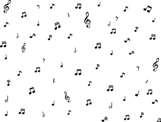 音符と音楽記号の壁紙
