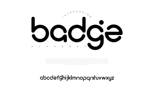 Playful and rounded lowercase font perfect for badges, branding, and creative titles. Ideal for modern logo design
