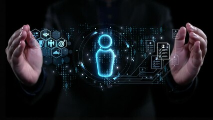 A visual representation of digital technology showcasing a glowing human silhouette. This image embodies concepts of innovation, data analytics, and future trends in business communication. Qubit - Powered by Adobe