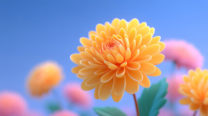 Double Ninth beautiful chrysanthemum illustration Double Ninth Festival Chinese style chrysanthemum illustration
