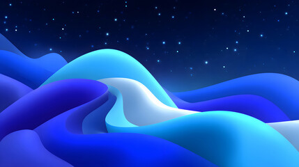 Dynamic fluid color gradient background, abstract KV main visual business PPT background