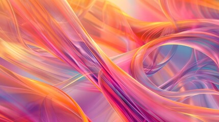 Interwoven corporate lines in radiant sunset hues flowing seamlessly over a warm, gradient background, reflecting creativity and energy, perfect for branding with intentional 