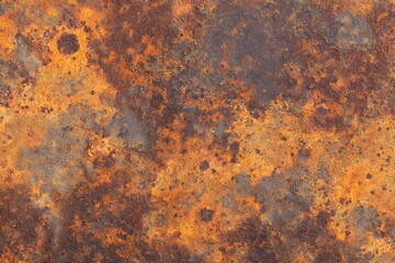 A Symphony of Rust: A symphony of rust plays out on a metallic surface, blending bronze, brown and orange into a timeworn texture with rugged, weathered details.