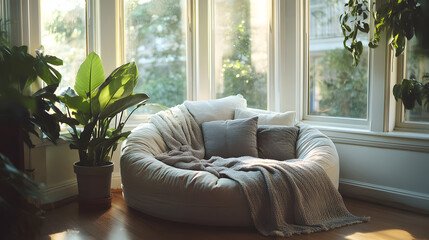 interior, room, sofa, furniture, home, plant, living, chair, wall, house, table, design, couch, window, lounge, floor, decoration, indoor, decor, pot, lamp, patio, relax, light, luxury