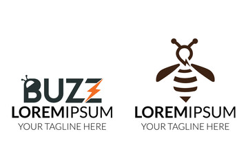 Buzz electric minimal modern logo
