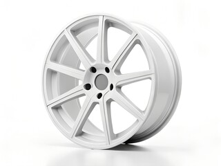 Obraz premium Sleek Modern Wheel Design for Smooth Mobility on white background