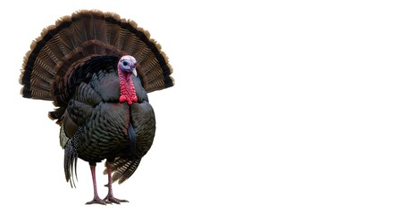 Domestic Thanksgiving Turkey With Red