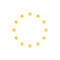 europe star circle logo design concept idea