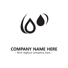 Obraz premium Water drop logo company design vector illustration