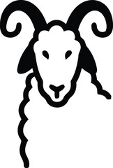 islamic eid adha icon black ad white