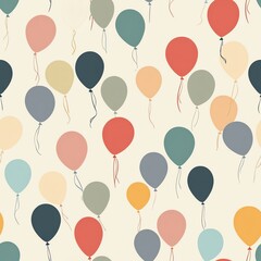Colorful balloons create a festive background.