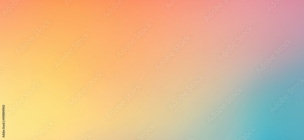 Poster soft gradient background with warm and cool tones for design projects