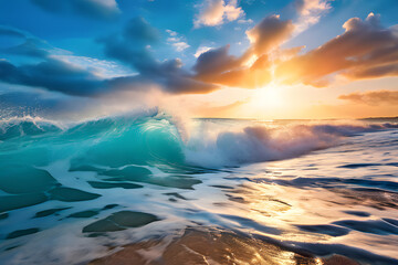 sunrise over the sea
