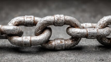 Interconnected chain symbolizing trust and memory in blockchain technology for secure data transactions