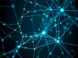 Abstract illustration of neural networks, digital communication, and dynamic light forms across interconnected systems