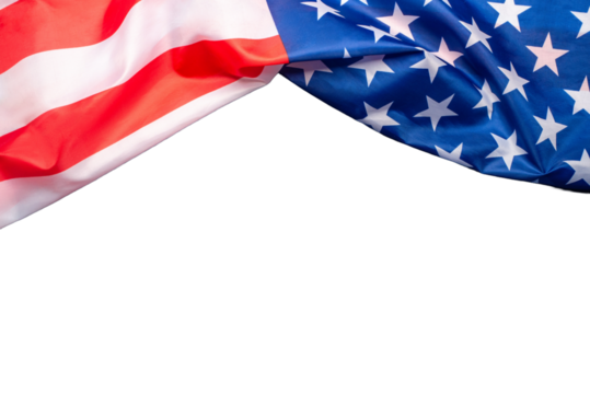 Flag of United States of America isolated on transparent background