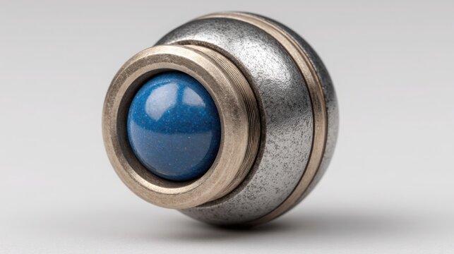 Blue stone in silver representing elegance and precision in quantum-based intraday fibonacci reaction modeling