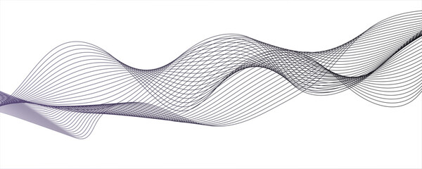 Abstract gradient grey wavy flowing dynamic smooth curve lines background. Digital future technology concept.Abstract wave line for brochure, flyer, banner, template, wallpaper background with wave.
