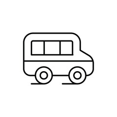 Student Bus Icon vector stock illustration