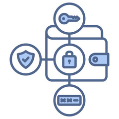 Security Feature Blue Icon