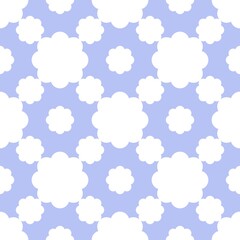 Beautiful white flower patterns are perfect for screen printing on product surfaces.