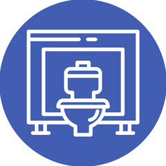 Fototapeta premium Public Restroom Icon