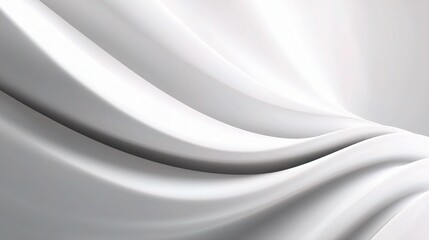 Soft Digital Abstract Texture with Gradients in White and Smooth Waves