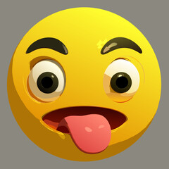 smiley face with a smile