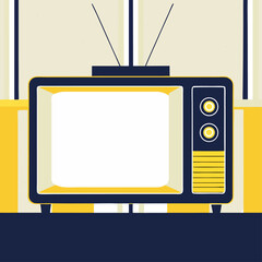 retro tv vector illustration