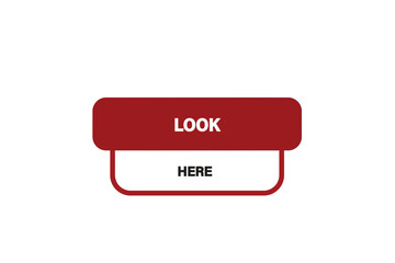 Print button ,web template, look here, banner label
