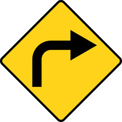 turn right sign. right traffic sign. Right Turn symbol. Arrow Sign Direction Icon. Road sign indicates. redo process. road signpost symbol.
