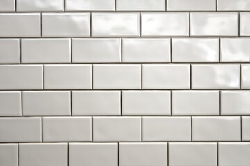 Naklejka premium White Subway Tile Wall Texture