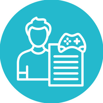 Game Script Writer Male Icon