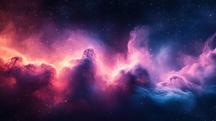 Obraz premium Cosmic nebulae, swirling colors of space