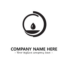 Water drop logo company design vector illustration