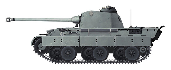 E-50 Ausf.D (Alternative prototype of the E-50 medium tank with a 75mm gun and a turret from the Panther tank) © Tikros